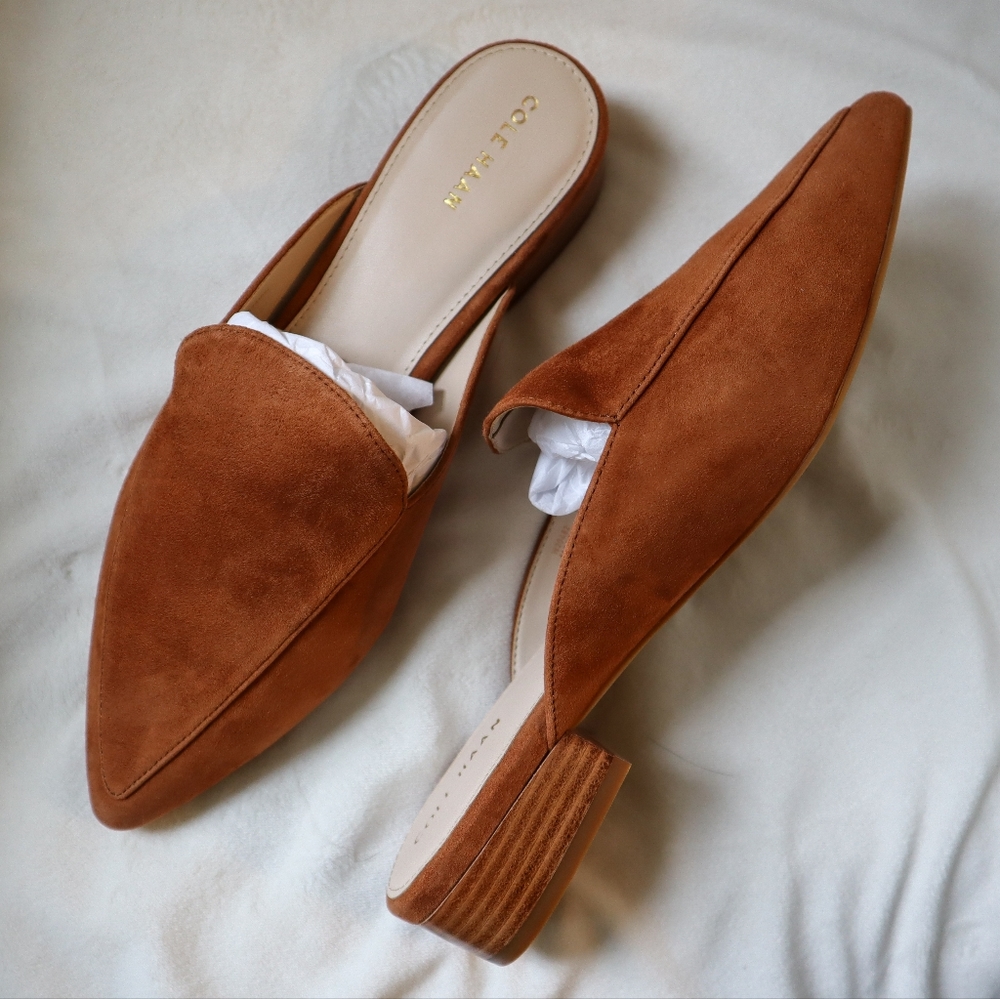NEW Cole Haan Suede Piper Mule
